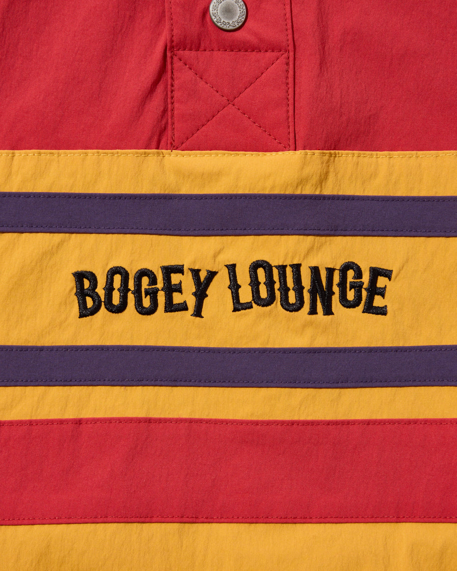 Half-Button Stand Collar Blouson
