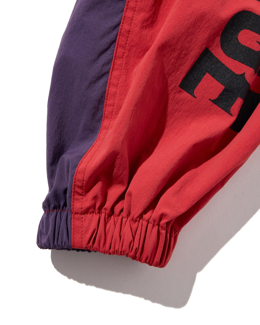 Half-Button Stand Collar Blouson