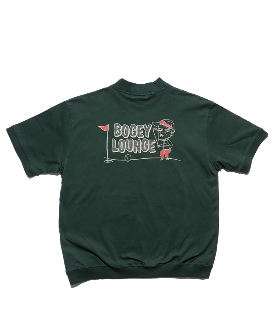 モックネック半袖Tシャツ