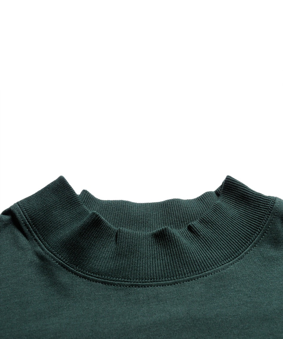 モックネック半袖Tシャツ