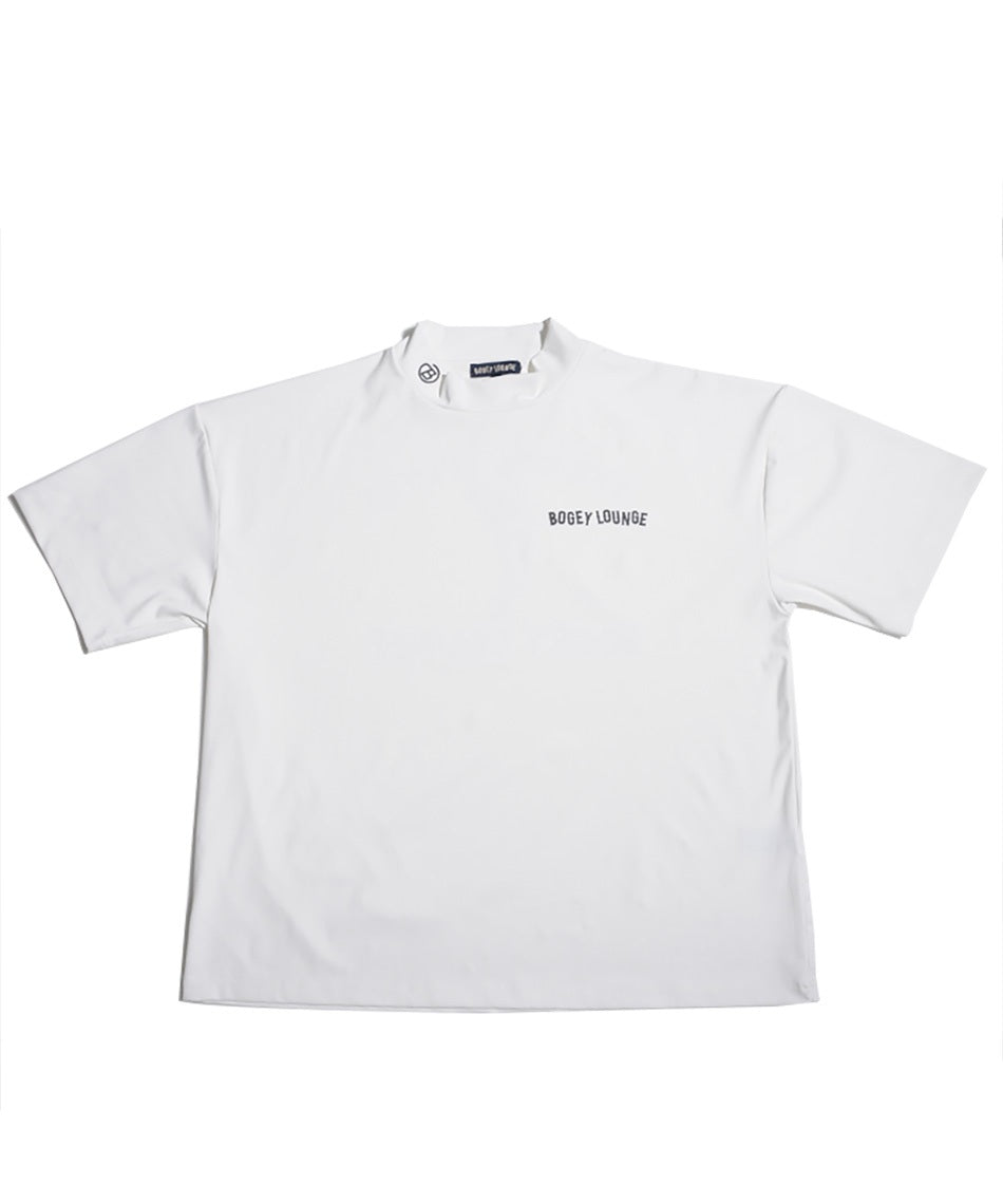 モックネック半袖Tシャツ