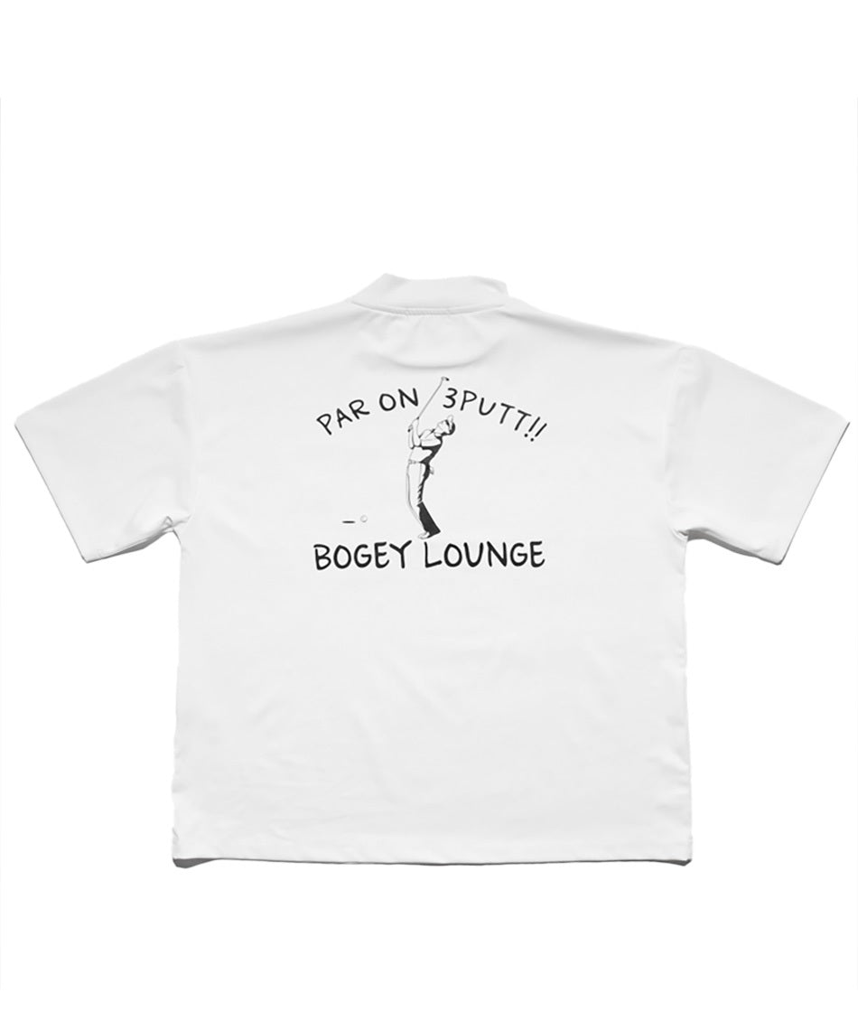 モックネック半袖Tシャツ