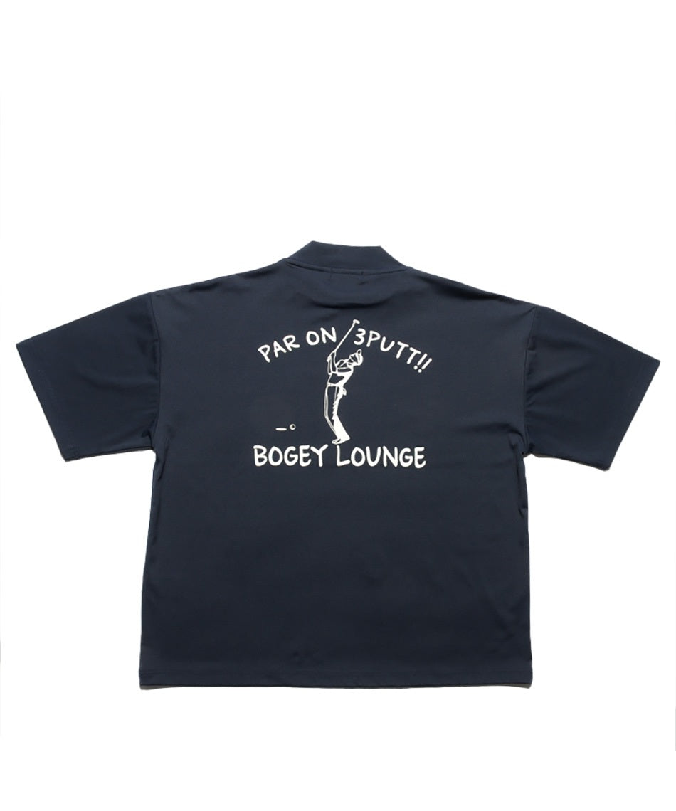 モックネック半袖Tシャツ