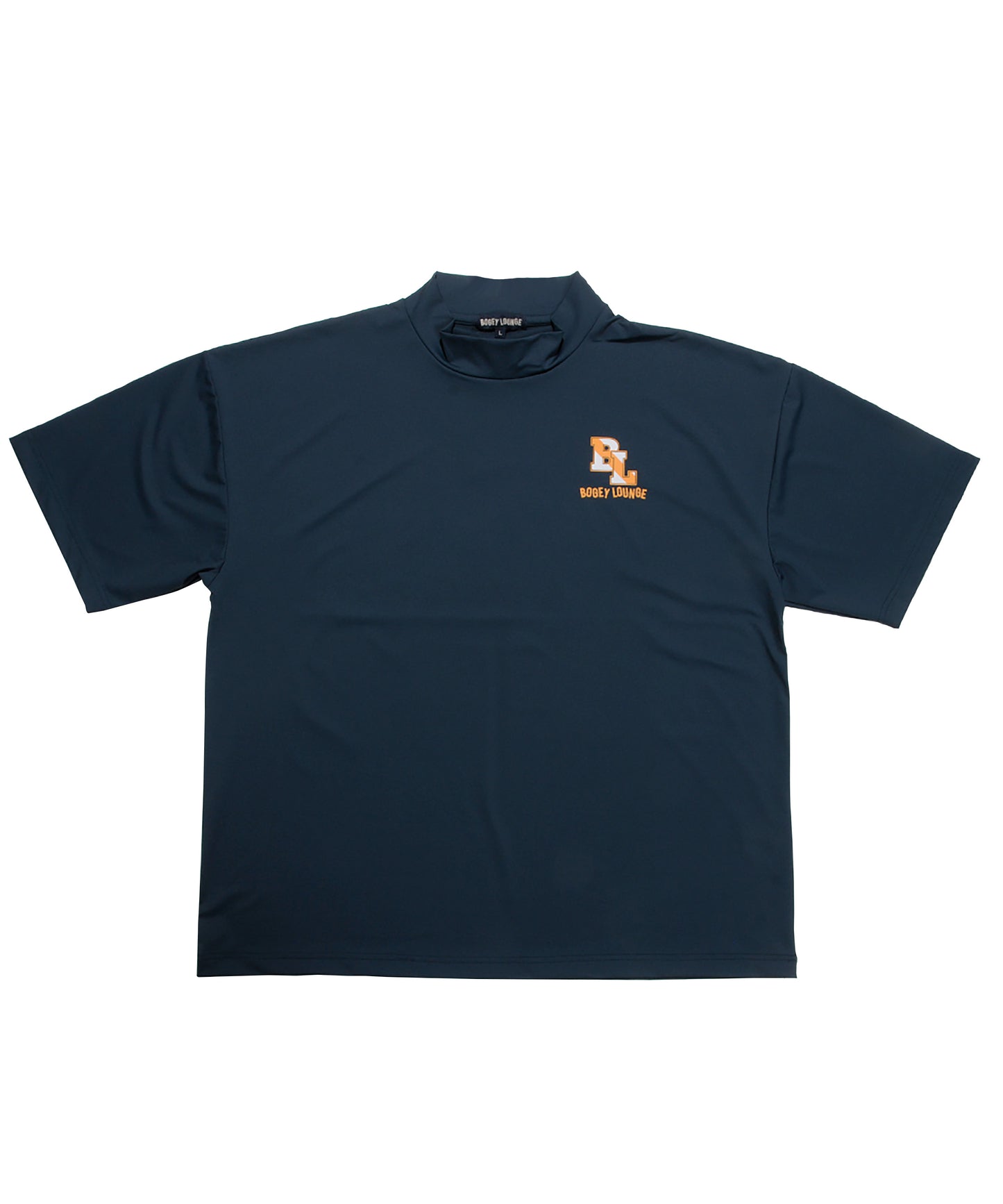 ストレッチメッシュモックネック半袖Tシャツ