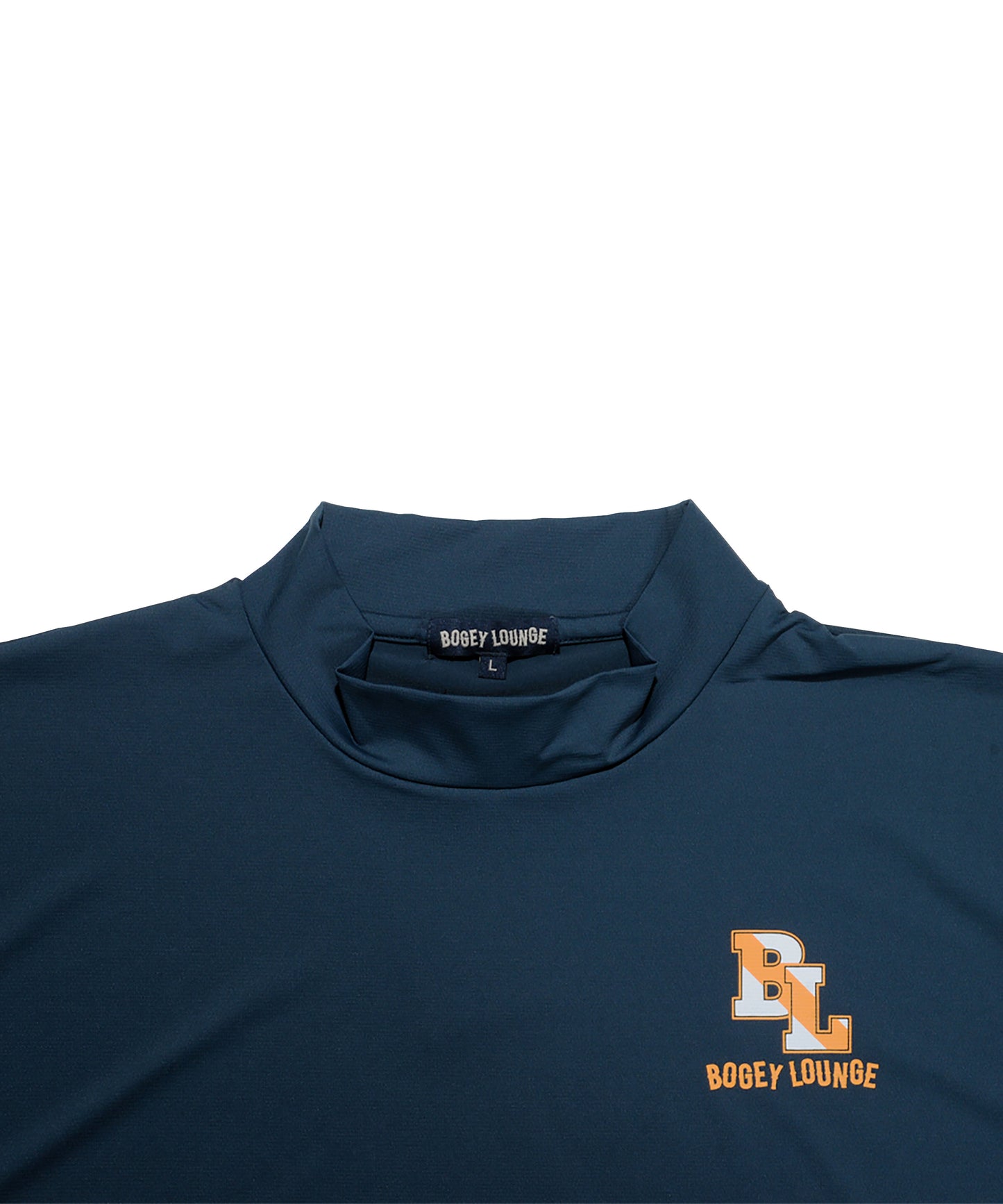Stretch Mesh Mock Neck Short Sleeve T-shirt