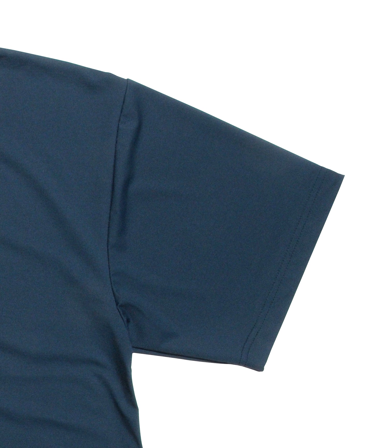 Stretch Mesh Mock Neck Short Sleeve T-shirt