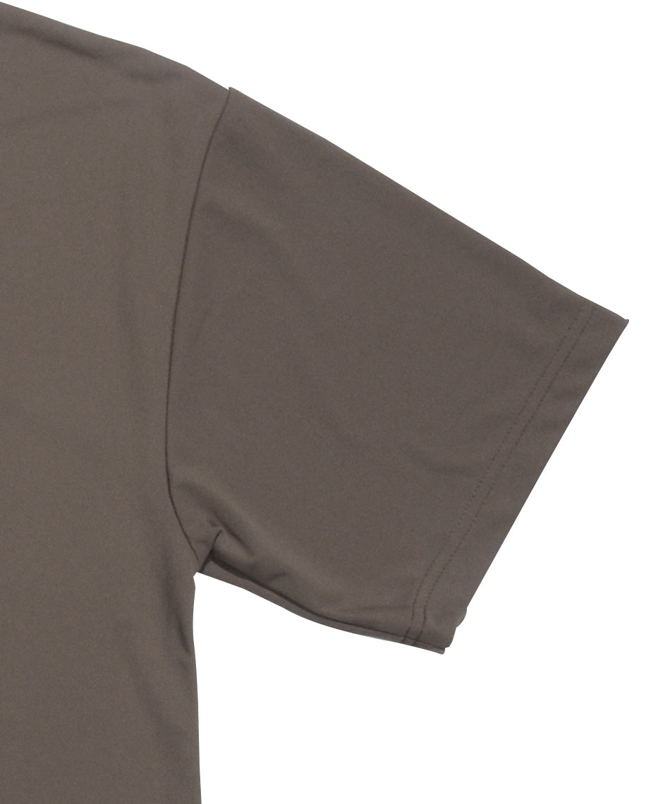 Stretch Mini Pique Mock Neck Short Sleeve T-shirt