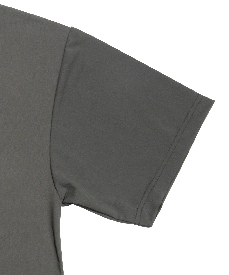Stretch Mini Pique Mock Neck Short Sleeve T-shirt