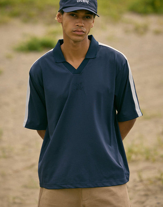 袖ラインスキッパーシャツ