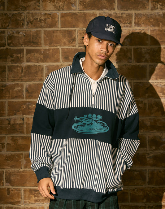 裏毛ハーフZIPトレーナー