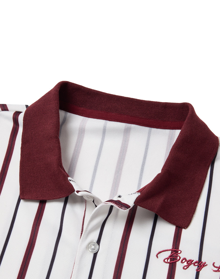 マルチストライプポロシャツ