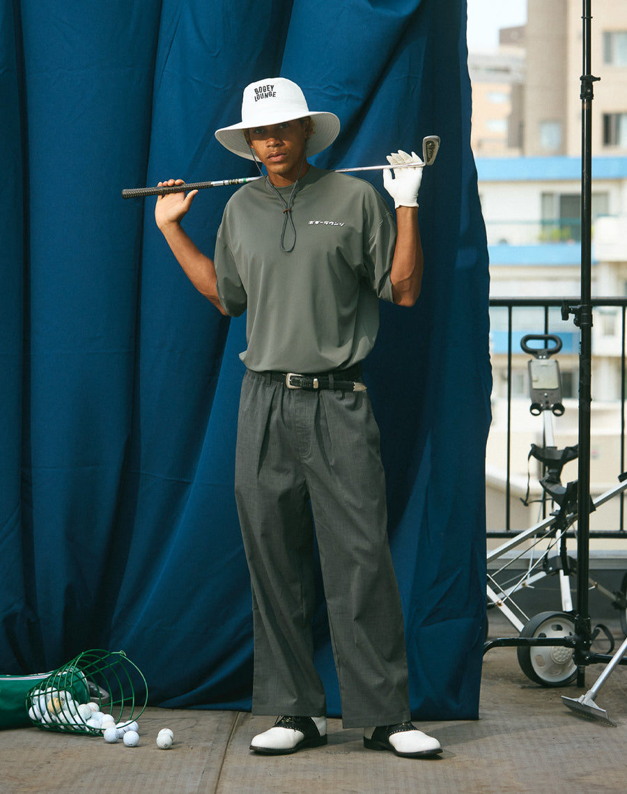 Nylon pique polo shirt