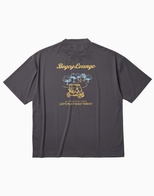 Nylon pique polo shirt