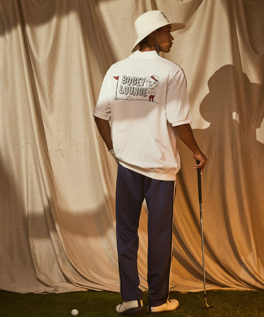 モックネック半袖Tシャツ