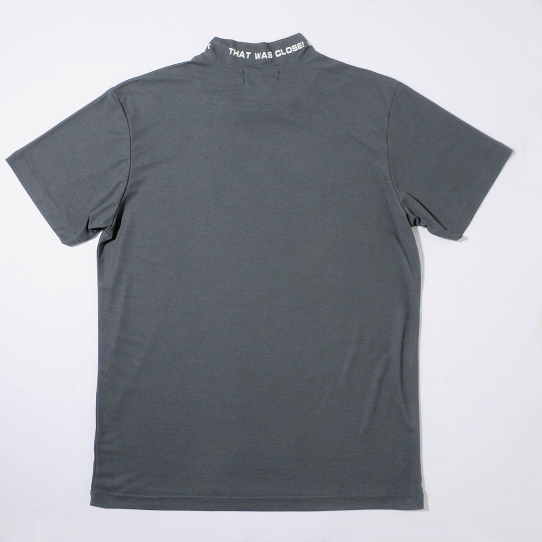 22(39/CHARCOAL)  モックネック半袖Tシャツ