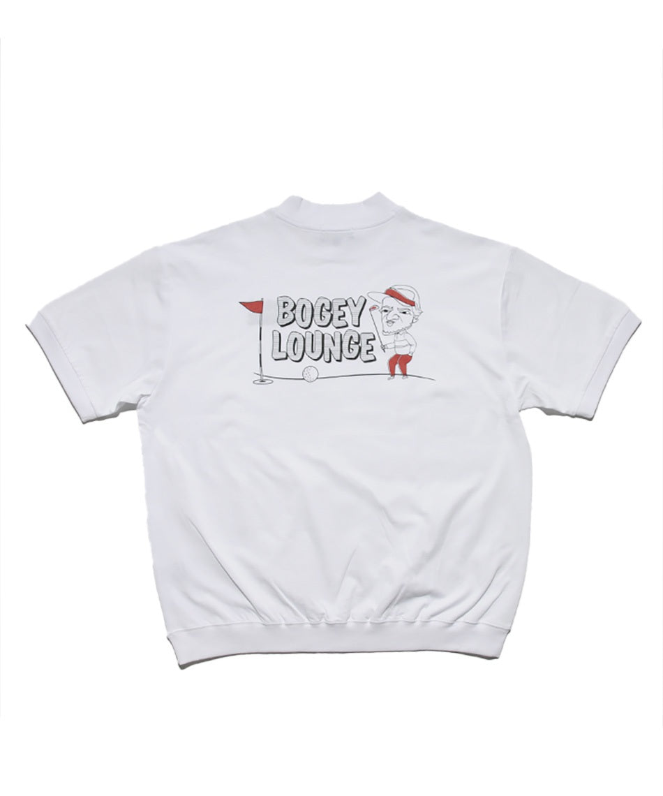モックネック半袖Tシャツ