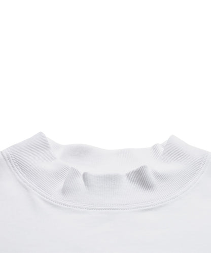 モックネック半袖Tシャツ