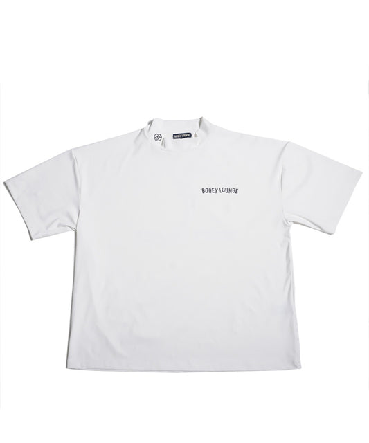 モックネック半袖Tシャツ