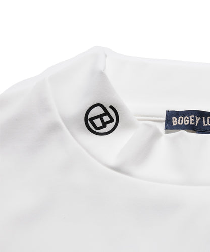 モックネック半袖Tシャツ