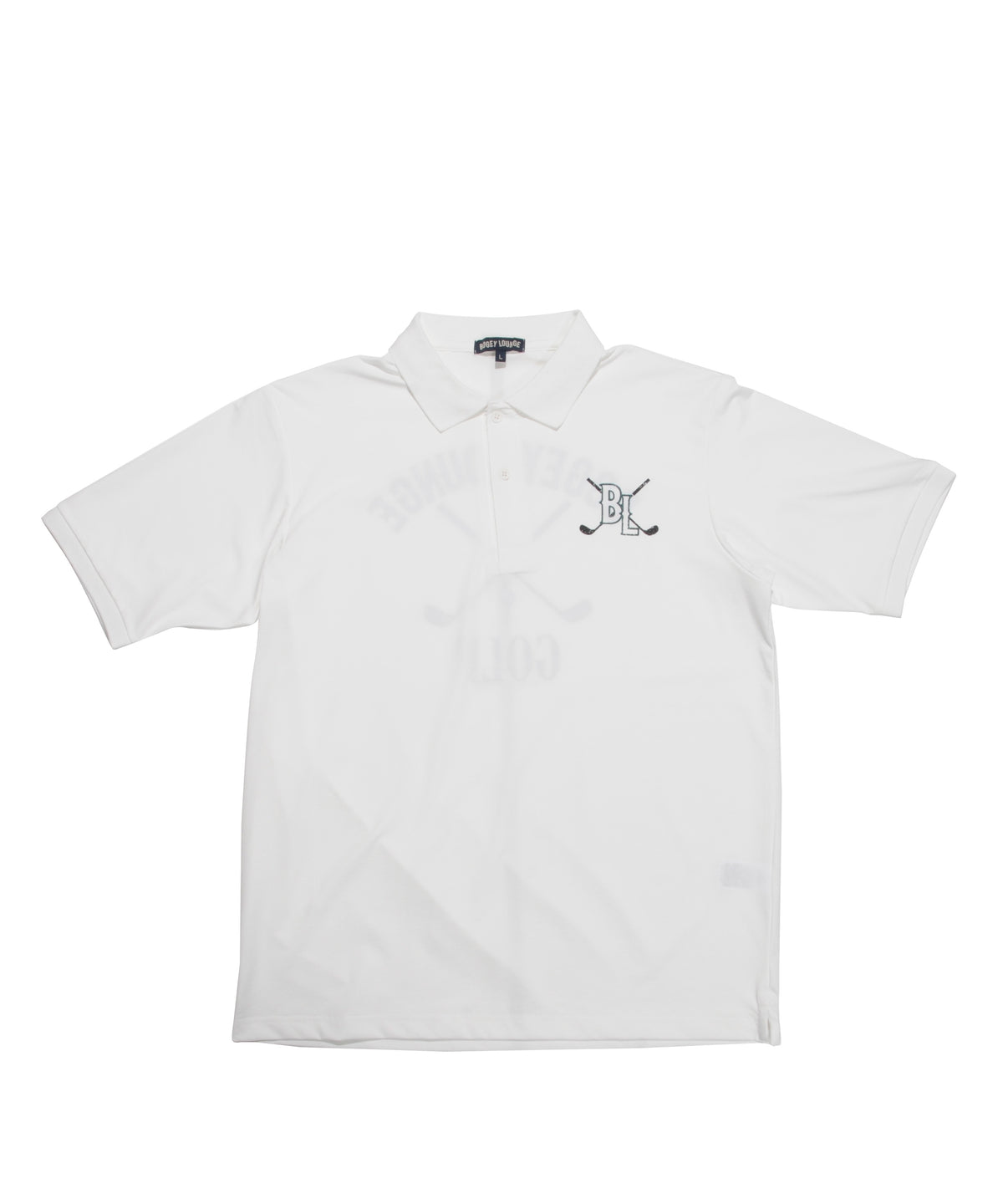 Stretch Mesh Polo Shirt WHITE