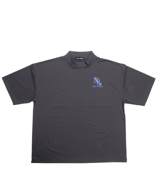 ストレッチメッシュモックネック半袖Tシャツ