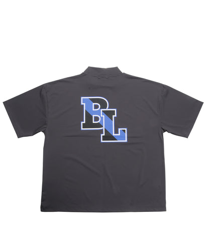 ストレッチメッシュモックネック半袖Tシャツ