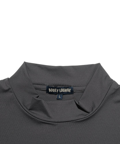 ストレッチメッシュモックネック半袖Tシャツ