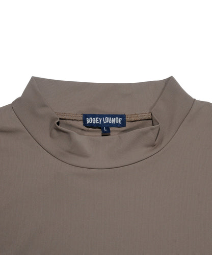 Stretch Mini Pique Mock Neck Short Sleeve T-shirt