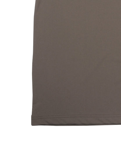 Stretch Mini Pique Mock Neck Short Sleeve T-shirt