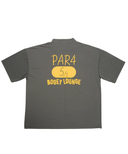 Stretch Mini Pique Mock Neck Short Sleeve T-shirt