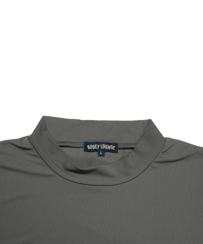 Stretch Mini Pique Mock Neck Short Sleeve T-shirt