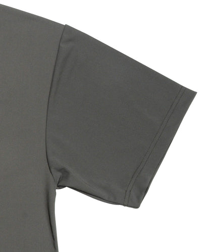 Stretch Mini Pique Mock Neck Short Sleeve T-shirt