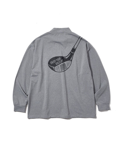 モックネック長袖トップス