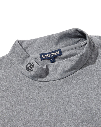 モックネック長袖トップス