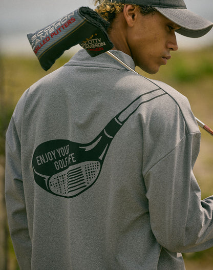 モックネック長袖トップス