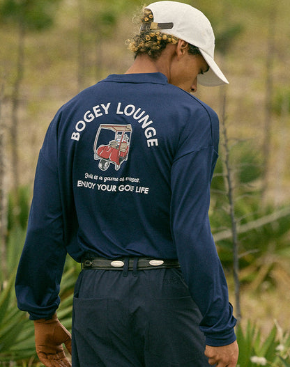 モックネック長袖トップス