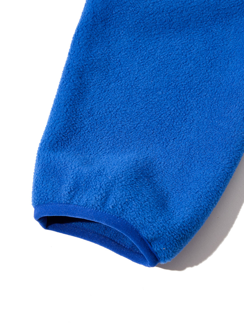 レトロ配色 長袖ハーフジップフリース