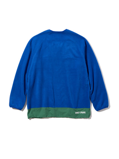 レトロ配色 長袖ハーフジップフリース