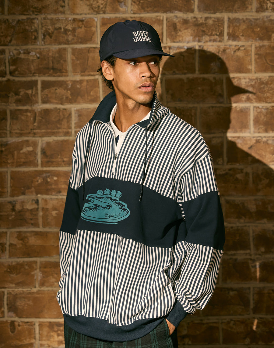 裏毛ハーフZIPトレーナー