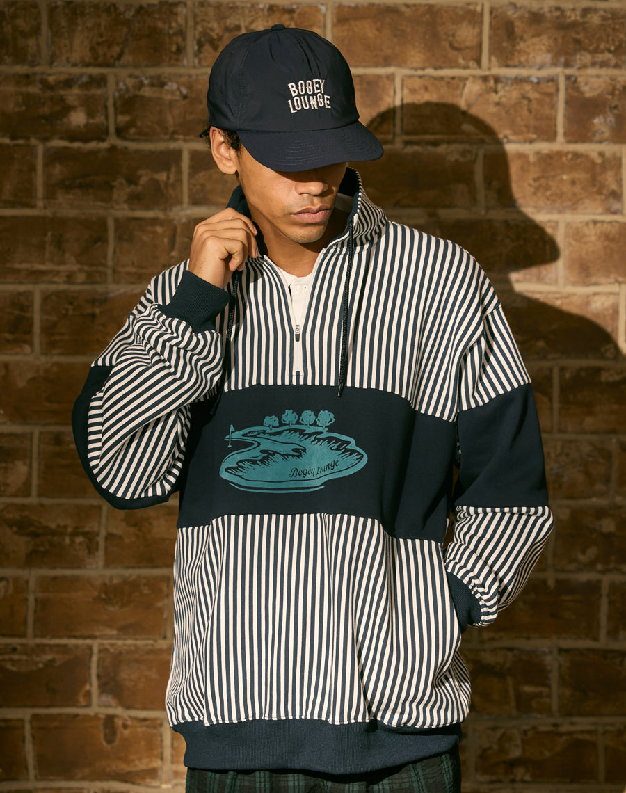 裏毛ハーフZIPトレーナー