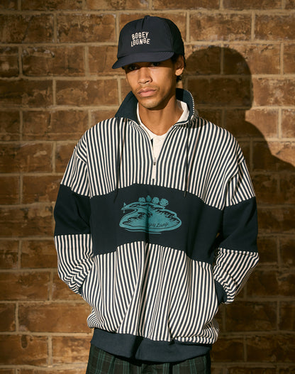 裏毛ハーフZIPトレーナー