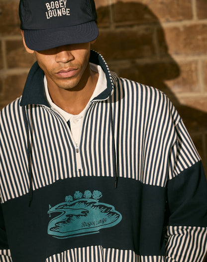 裏毛ハーフZIPトレーナー