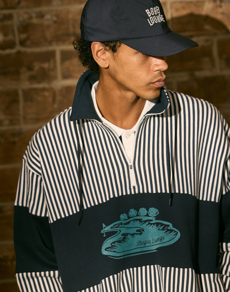 裏毛ハーフZIPトレーナー