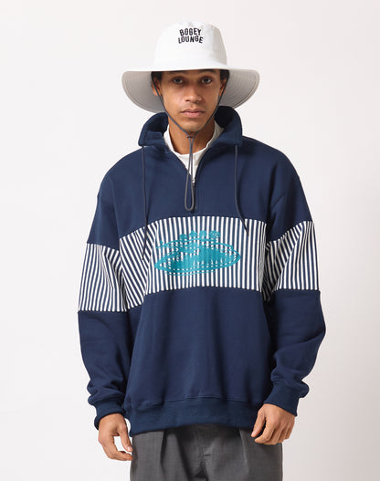 裏毛ハーフZIPトレーナー