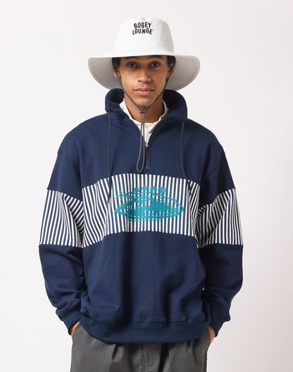 裏毛ハーフZIPトレーナー