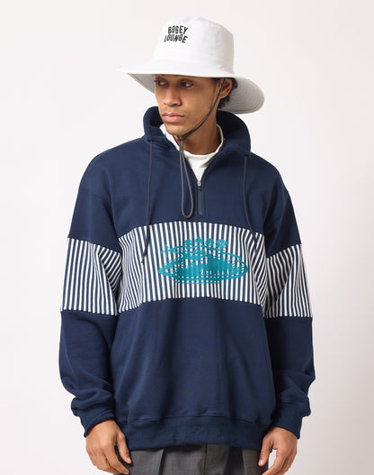 裏毛ハーフZIPトレーナー