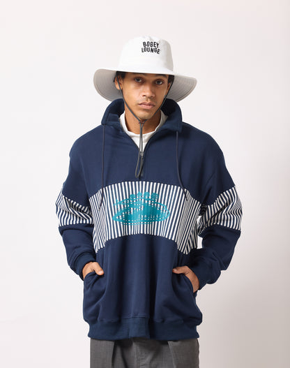 裏毛ハーフZIPトレーナー