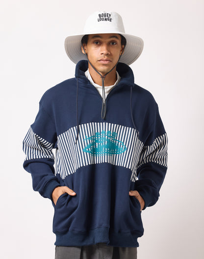 裏毛ハーフZIPトレーナー