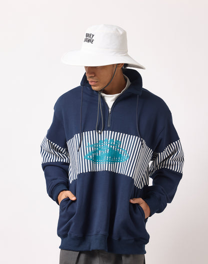 裏毛ハーフZIPトレーナー