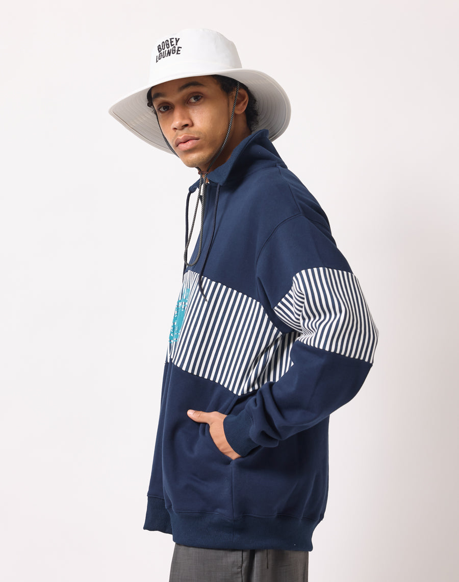 裏毛ハーフZIPトレーナー